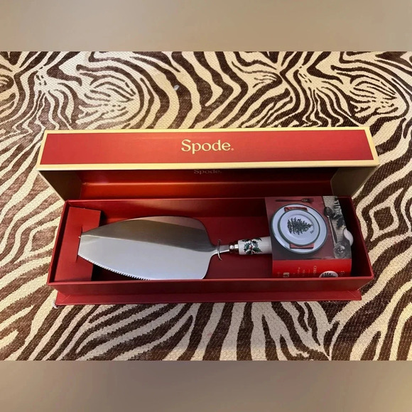 NEW SPODE Christmas Tree Portmeirion Group UK Cake Slice Server - Picture 1 of 3